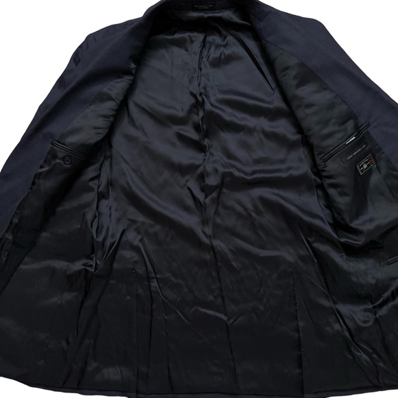 John Varvatos Star USA Blazer Jacket Mens Size 44L Sports Coat Wool Blue NEW - Picture 3 of 7
